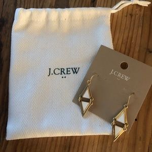 JCrew Triangle Dangle Earrings